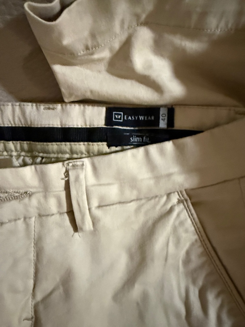 Classic Beige Cotton Chino Pants - Picture 2 of 7
